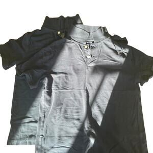 4 navy blue polo shirt